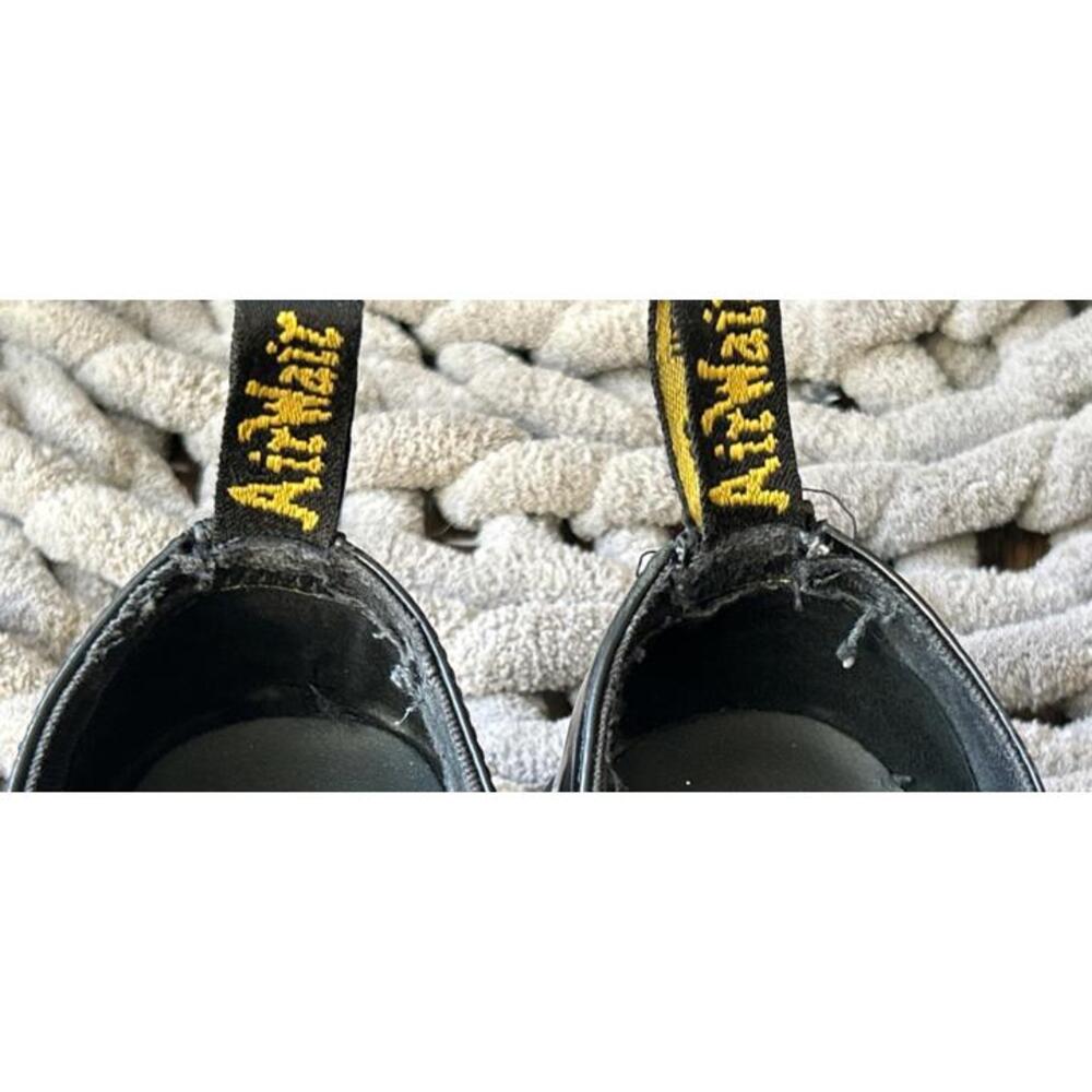 Dr Martens Holly Max Platform Sz 8 Black Leather Women Combat Shoes RARE PUNK - Picture 11 of 12